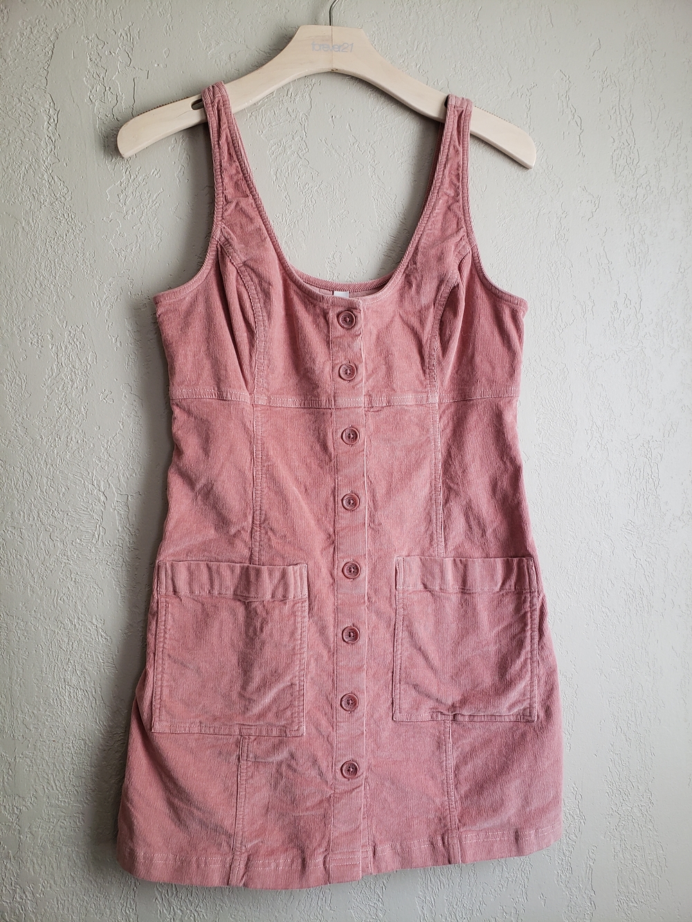 BP. Dusty Rose Button-Front Mini Dress